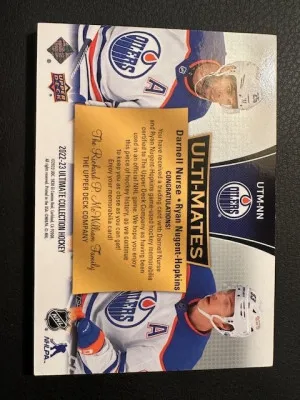 2022-23 Ultimate - Darnell nurse / Ryan Nugent-Hopkins - Ulti-mates back